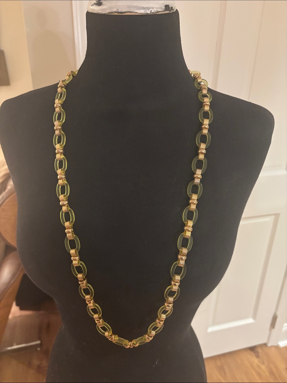 C. Wonder Gold and Yellow Link Long Necklace